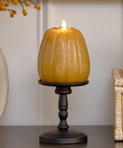 Harvest Gold Flameless Candle Pumpkin