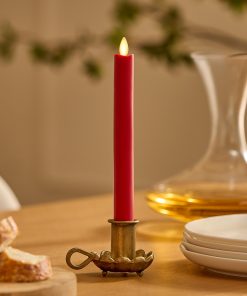 True Red Flameless Candle Taper