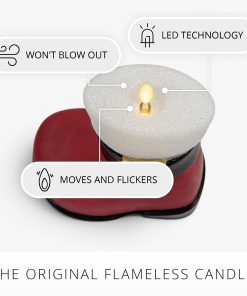Holiday Red Santa Boot Flameless Candle