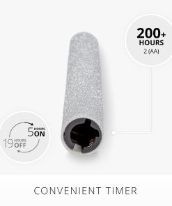 Brilliant Silver Glitter Flameless Candle Taper