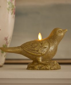 Khaki Bird Flameless Candle