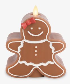 Gingerbread Girl Flameless Candle