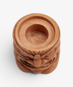 Golden Oak Medium Tiki Candle Holder