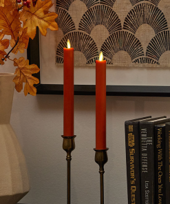 Harvest Pumpkin Flameless Candle Taper