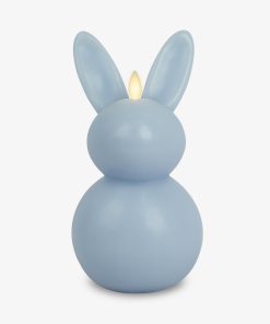 Cashmere Blue Flameless Candle Bunny