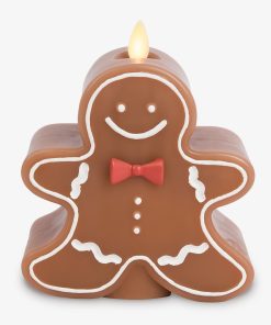 Gingerbread Boy Flameless Candle
