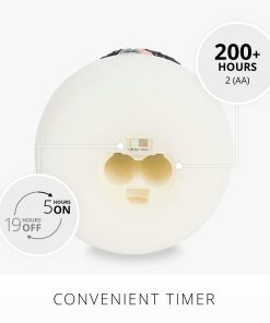 White Glitter Flameless Candle Snowman