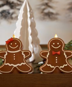 Gingerbread Girl Flameless Candle
