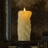 Pearl Ivory Skeleton Hand Flameless Candle Pillar