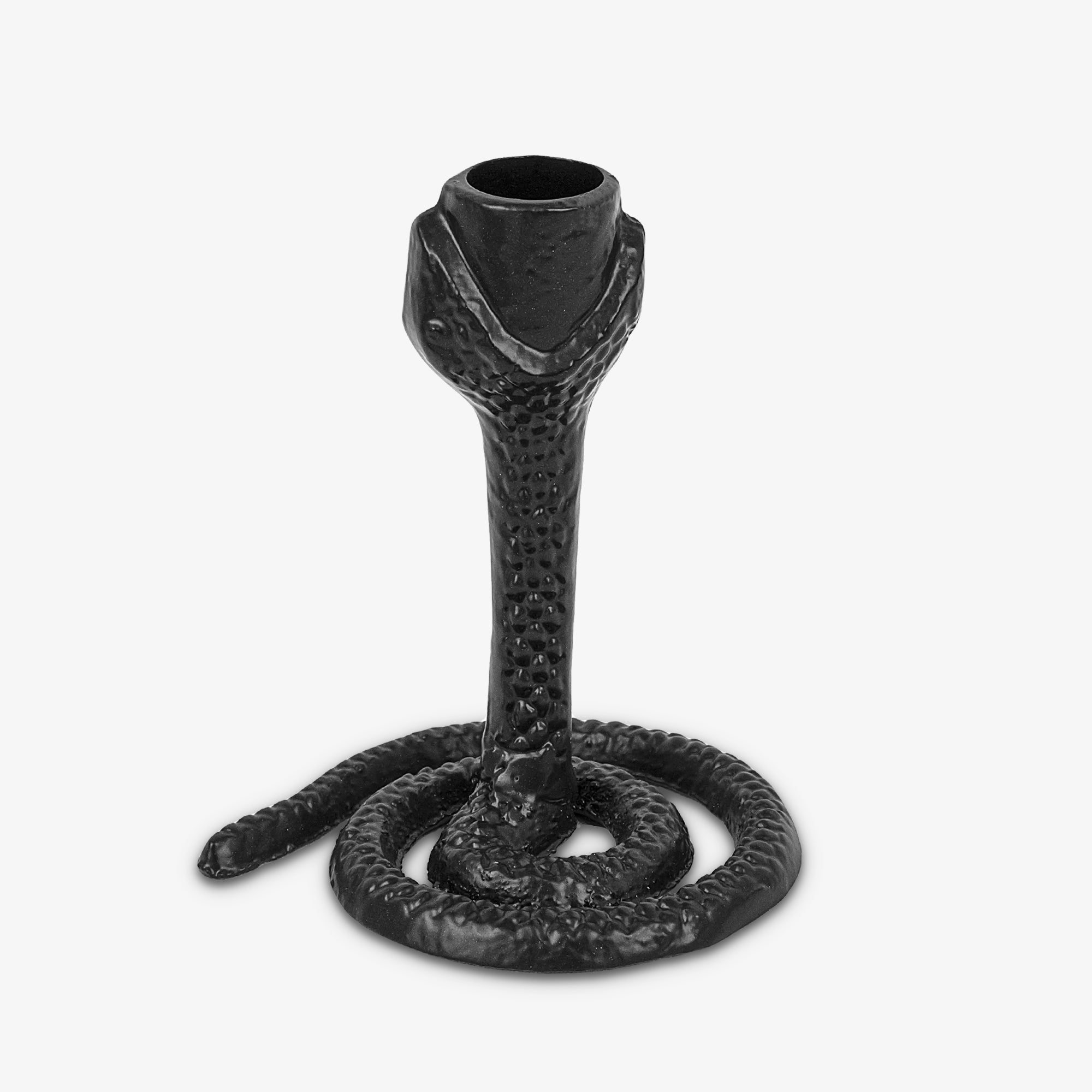 sm-image-1284866914a0726828fcc65d Black Wrought Iron Snake Taper Holder