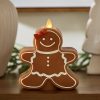 Gingerbread Girl Flameless Candle