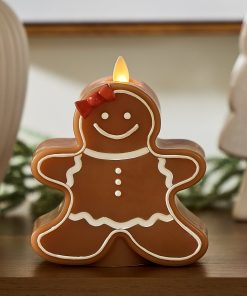 Gingerbread Girl Flameless Candle
