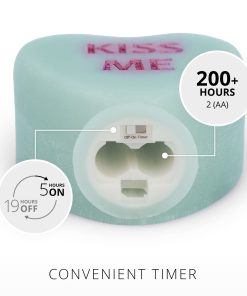 Fresh Mint Flameless Candle Candy Heart 
