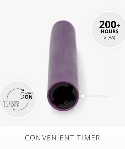 Purple Flameless Candle Tapers - Set of 2