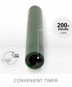 Holiday Green Flameless Candle Taper