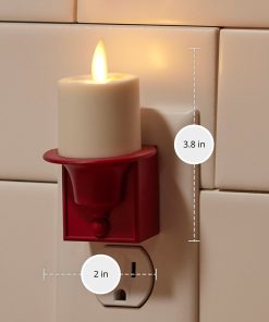 Holiday Red Flameless Candle Nightlight