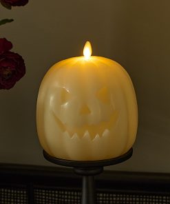 Pearl Ivory Flameless Candle Jack-o'-lantern