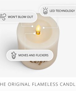 White Swan HOPE Flameless Candle Pillar