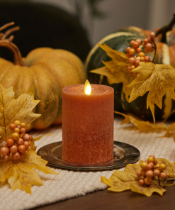 Adobe Seaglass Flameless Candle Pillar