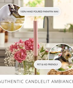 Crystal Rose Flameless Candle Taper