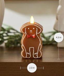 Gingerbread Dog Flameless Candle