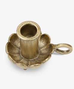 Brass Wrought Iron Scalloped Taper Holders