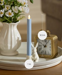 Cashmere Blue Flameless Candle Taper
