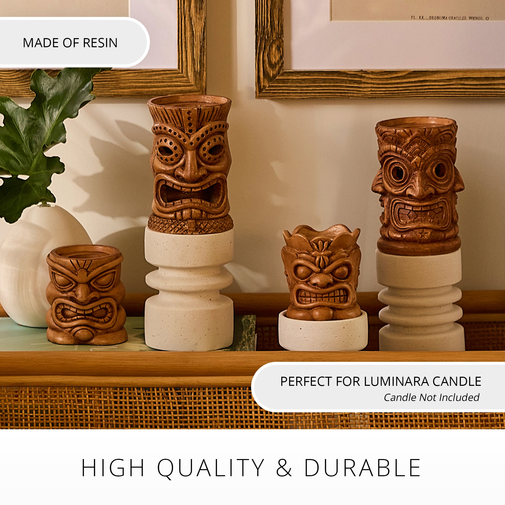 sm-image-2db2e58c5378192dd5a23e25 Golden Oak Tall Tiki Candle Holder