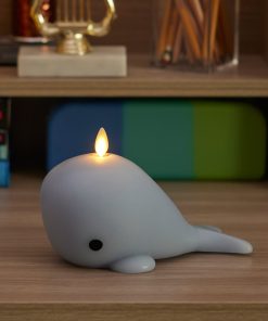 Celestial Blue Flameless Candle Whale