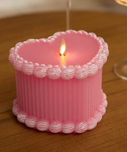 Sweet Pink Heart Cake