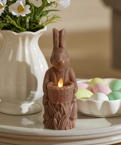 Chocolate Flameless Candle Rabbit