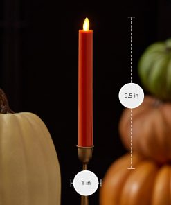Harvest Pumpkin Flameless Candle Taper