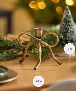 Brass Metal Bow Taper Holder