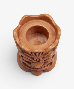 Golden Oak Small Tiki Candle Holder