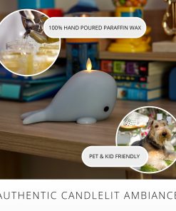 Celestial Blue Flameless Candle Whale