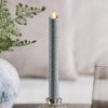 Brilliant Silver Glitter Flameless Candle Taper
