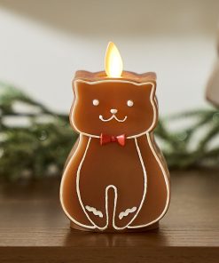 Gingerbread Cat Flameless Candle