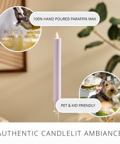 Gentle Lavender Flameless Candle Taper