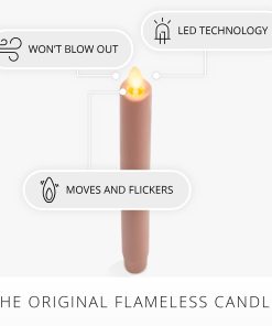 Soft Clay Flameless Candle Taper