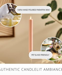 Dusky Rose Flameless Candle Taper