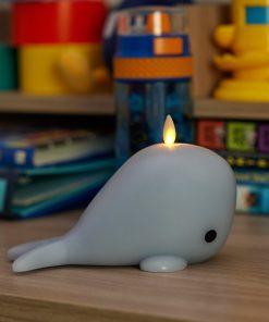 Celestial Blue Flameless Candle Whale
