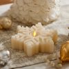 White Swan Flameless Candle Snowflake Tealight