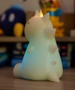 Whisper Green Color Changing Flameless Candle Dinosaur with Remote