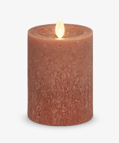 Adobe Seaglass Flameless Candle Pillar
