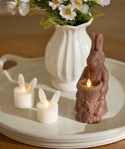 Chocolate Flameless Candle Rabbit