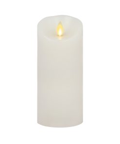 Flameless Color Changing Candle Pillar with Remote - Scallop Top - 3