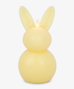 Lemon Chiffon Flameless Candle Bunny