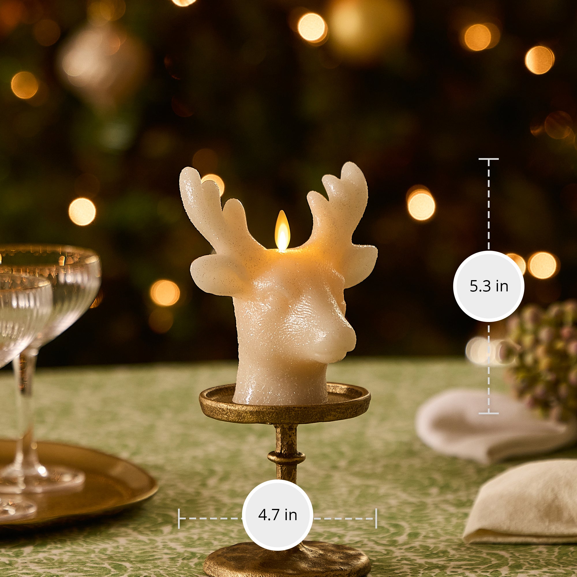 sm-image-4406ebd3da89d0352a8cdd40 White Swan Glitter Stag Flameless Candle