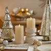 White Swan Selenite Flameless Candle Pillar