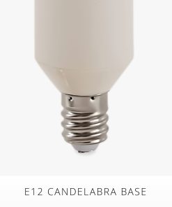 Pearl Ivory Flameless Candle E12 Taper Bulb